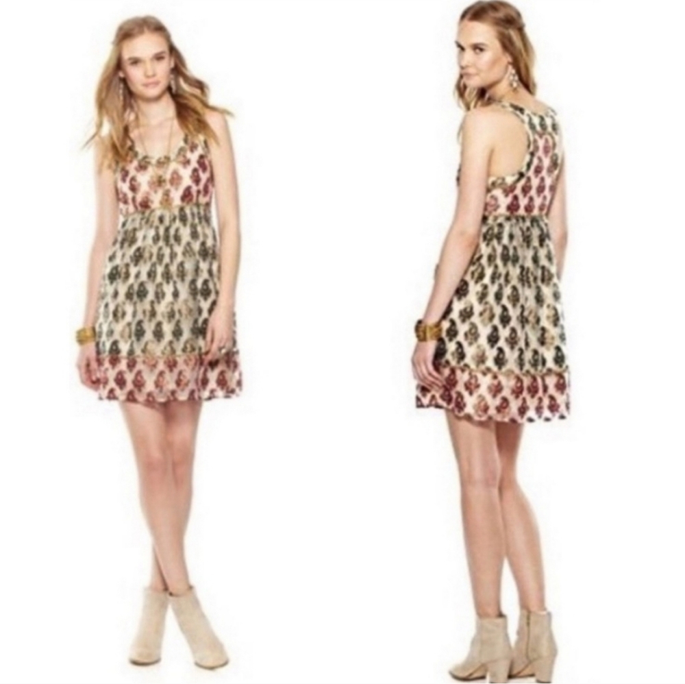Free People Cocktail Party Dress - Champagne - Picture 2 of 13